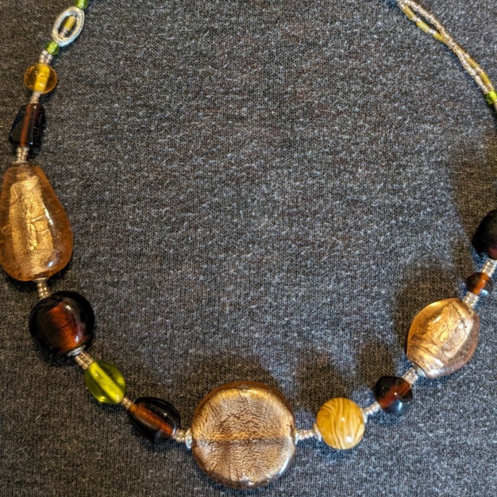 Vintage Glass Beaded Necklace